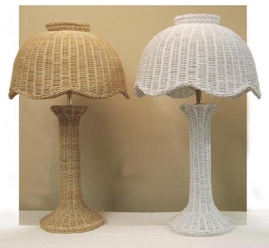 Wicker Table Lamps on Wicker Org Rattan Wicker Furniture Table Lamp Lampshades Hanging